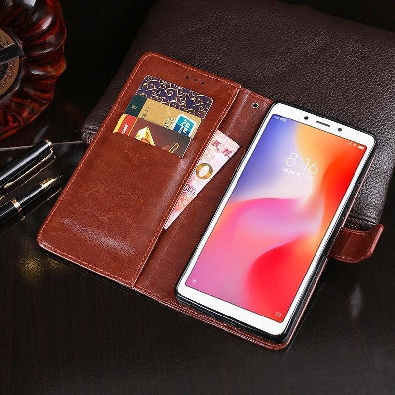 

Чехол Idewei для Xiaomi Redmi 6 книжка кожа PU коричневый