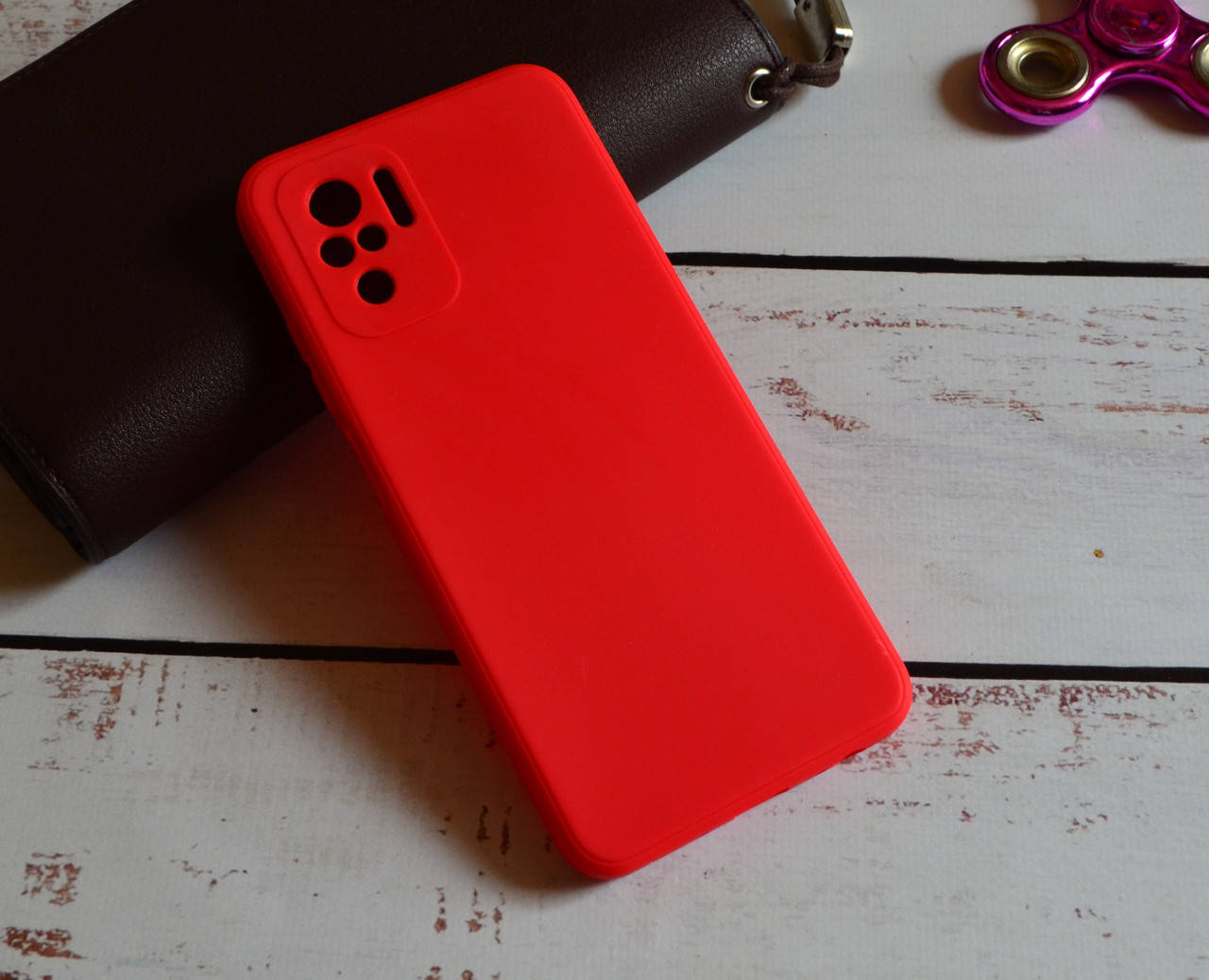 

Матовый силиконовый чехол для Xiaomi Redmi Note 10 / 10S, Красный