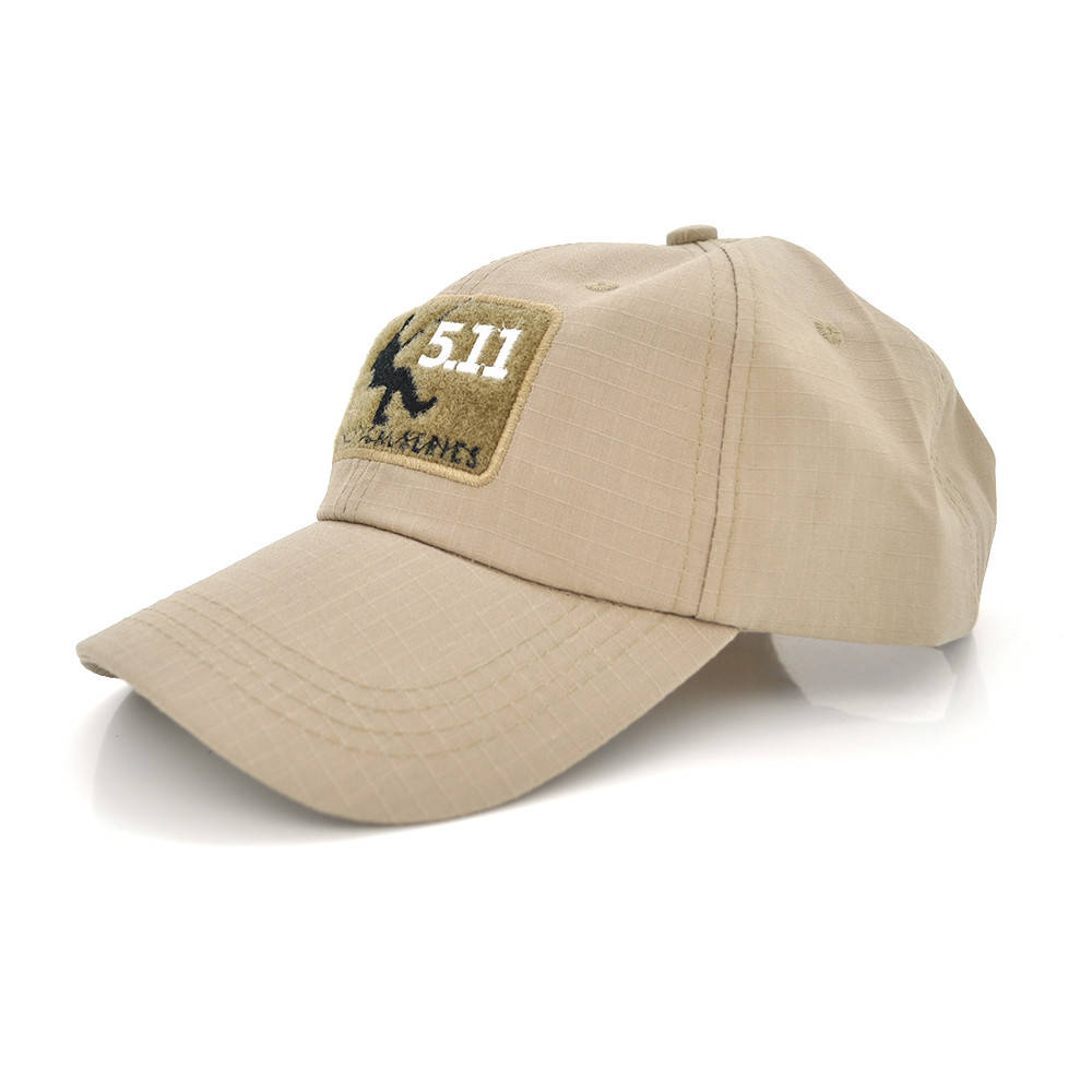 

Тактична кепка 5.11 з липучками для шевронів, Бежевий