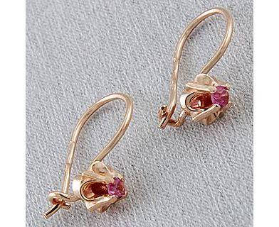 

Серебрянные серьги в позолоте