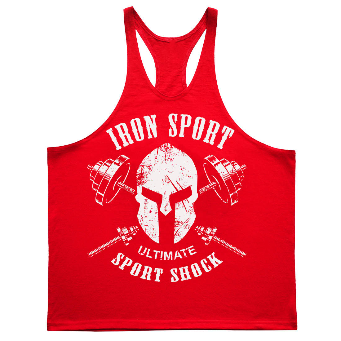 

Майка борцовка для бодибилдинга IRON SPORT (разные цвета) XL, Красный