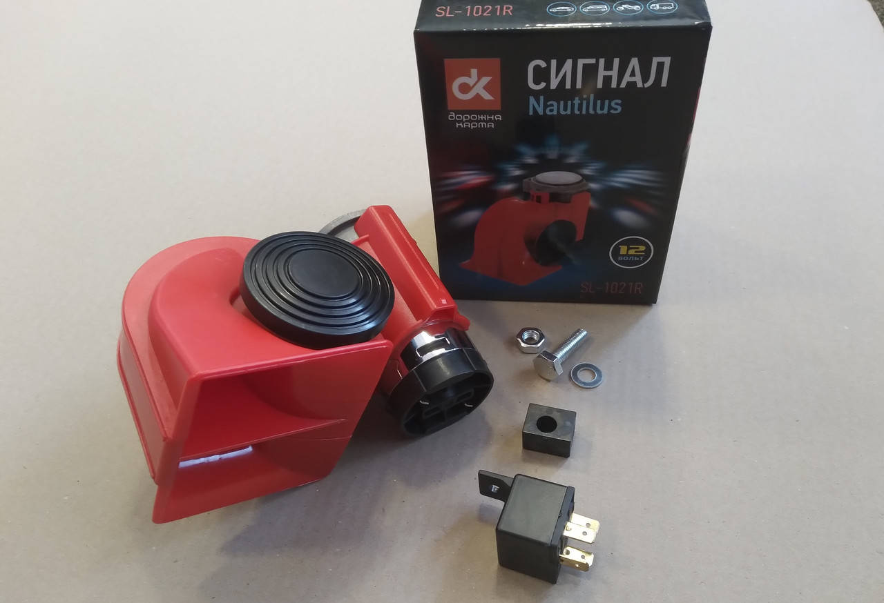 

Сигнал улитка Nautilus красный 12V SL-1021R