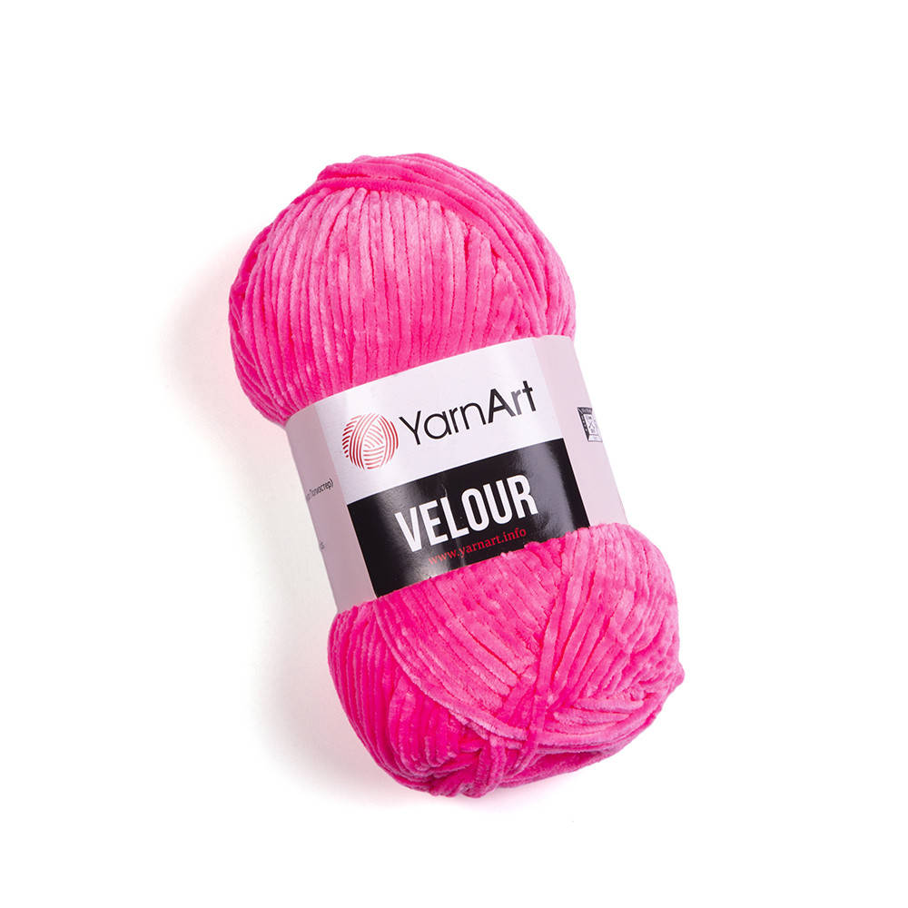 

Пряжа YarnArt Velour 860 малиновый