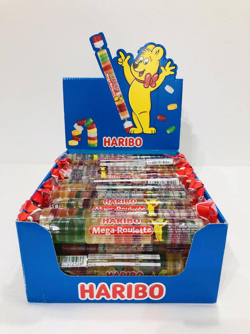 

Жилейні цукерки Haribo Mega Roulette 45гр