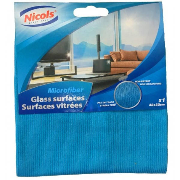 

Салфетка Nicols Window Микрофибра для окон и зеркал, 1 шт (32 х 32 см)