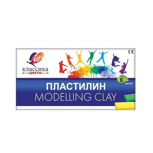 

Пластилин "Луч" серии "Классика", Набор 6 цветов, 120 грамм, Разные цвета