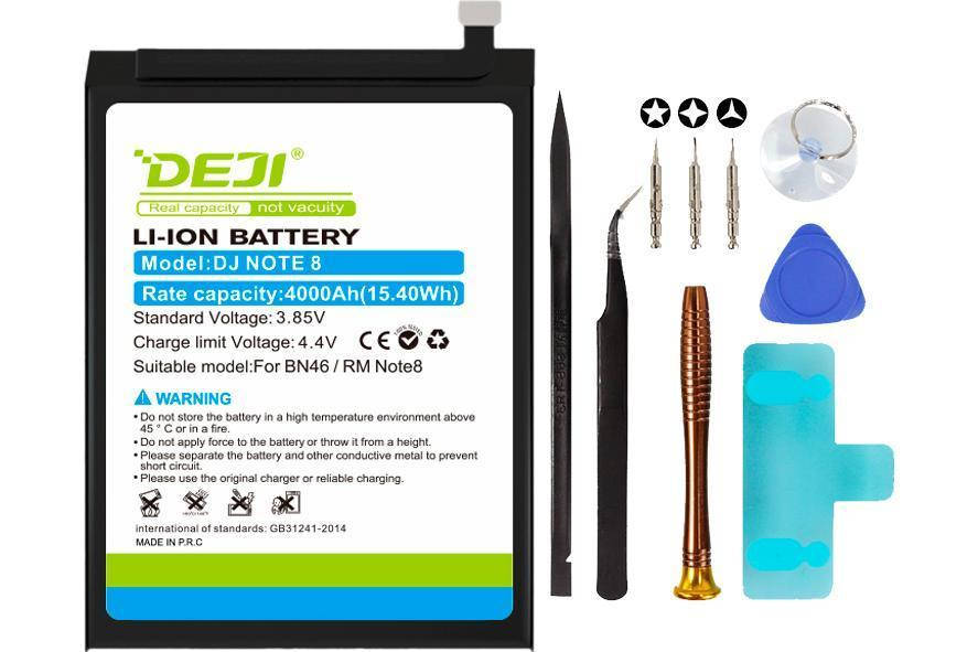 

Аккумулятор Xiaomi BN4A (DEJI) для Redmi Note 7 + Набор инструментов
