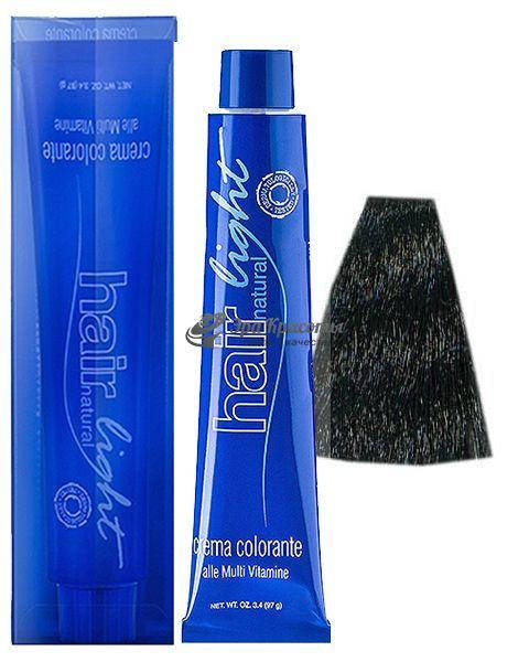 

Крем-краска для волос 1 черный Hair Light Hair Company, 100 мл