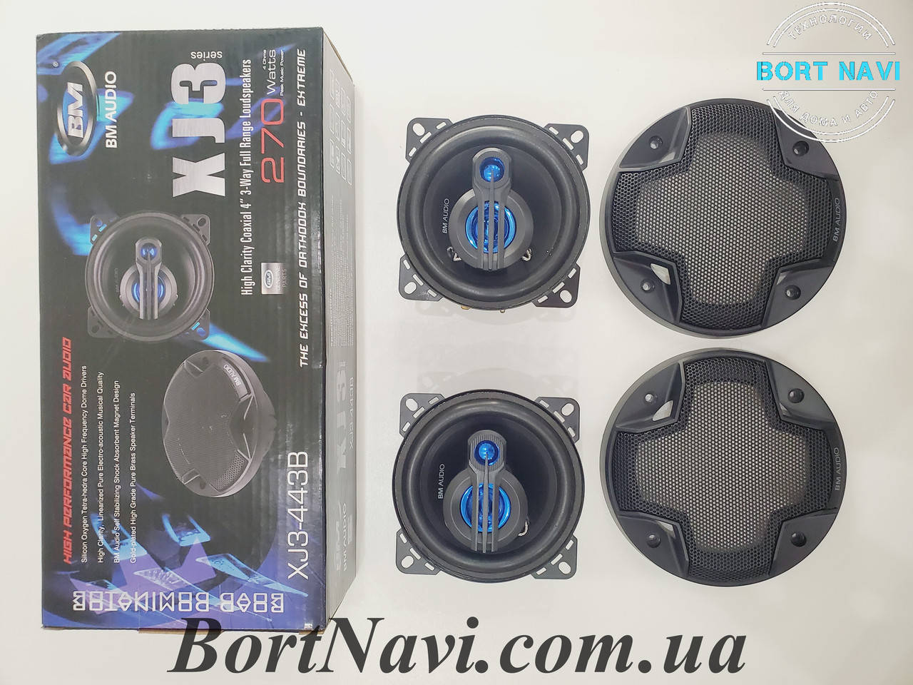 

Автомобильные динамики BOSCHMANN BM AUDIO XJ3-443B 10см max 270Вт 3х полосные