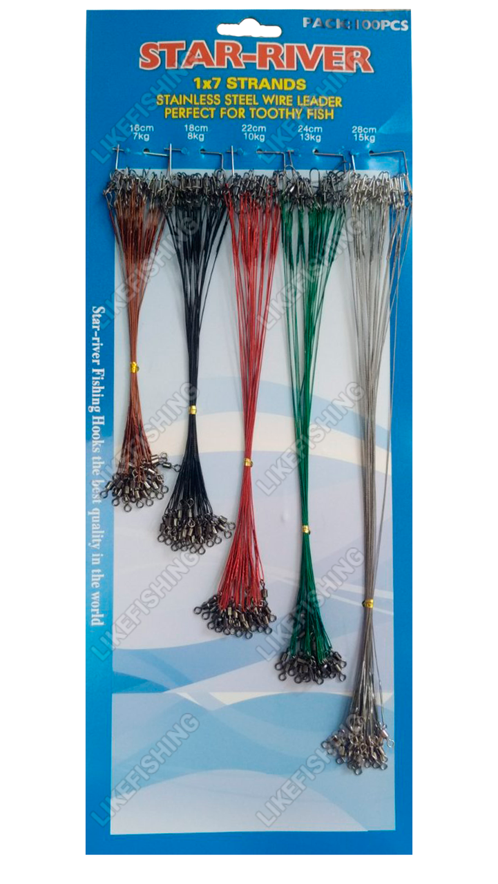 

Набор поводков Star-River 100 шт 5 размеров, Разные цвета