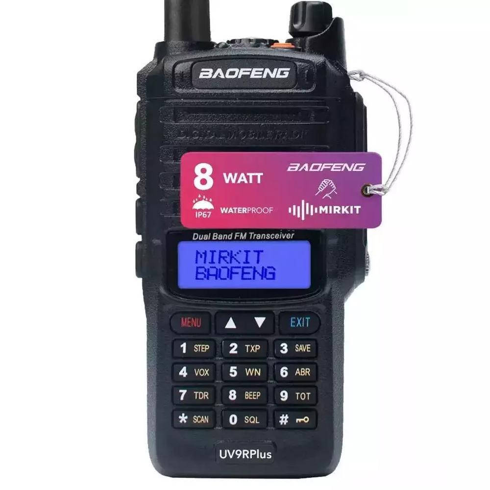 

Рация Baofeng UV-9R Plus 8W, Батарея Li-ion 1800 мАч UHF/VHF, 128 каналов