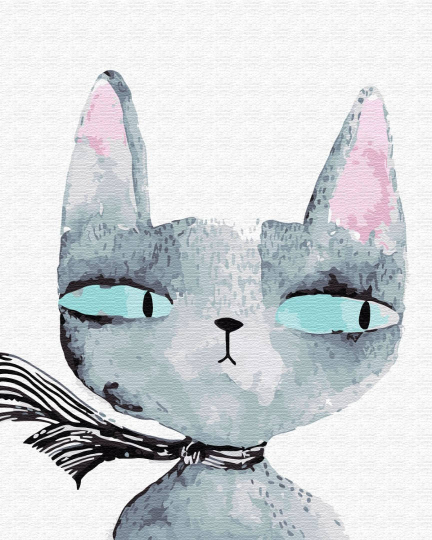 

Картина по номерам Brushme Котик с печалькой OGX4308 40x50 см