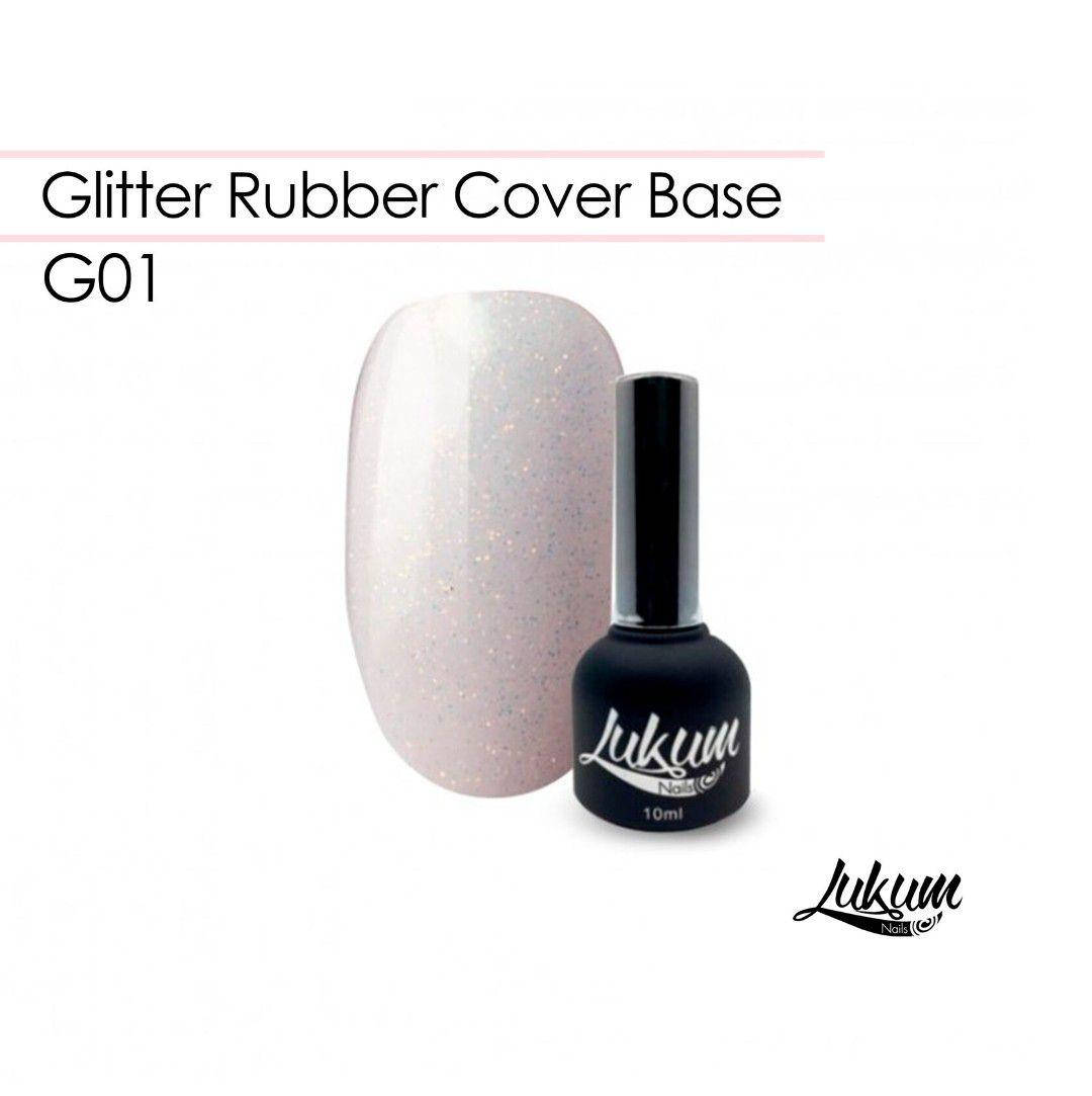 

Glitter Rubber Cover Base G01, 10 мл