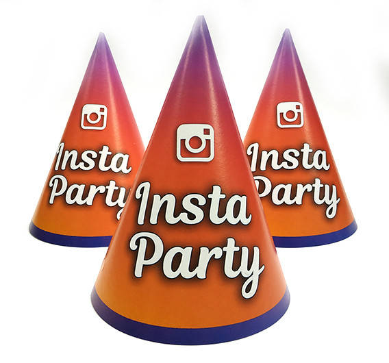 

Колпачки 15 см "Insta Party" Инста Пати