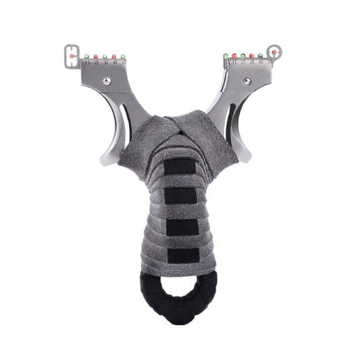 

Рогатка с жидкостным уровнем для спорта, охоты, рыбалки, серая оплетка, Серый