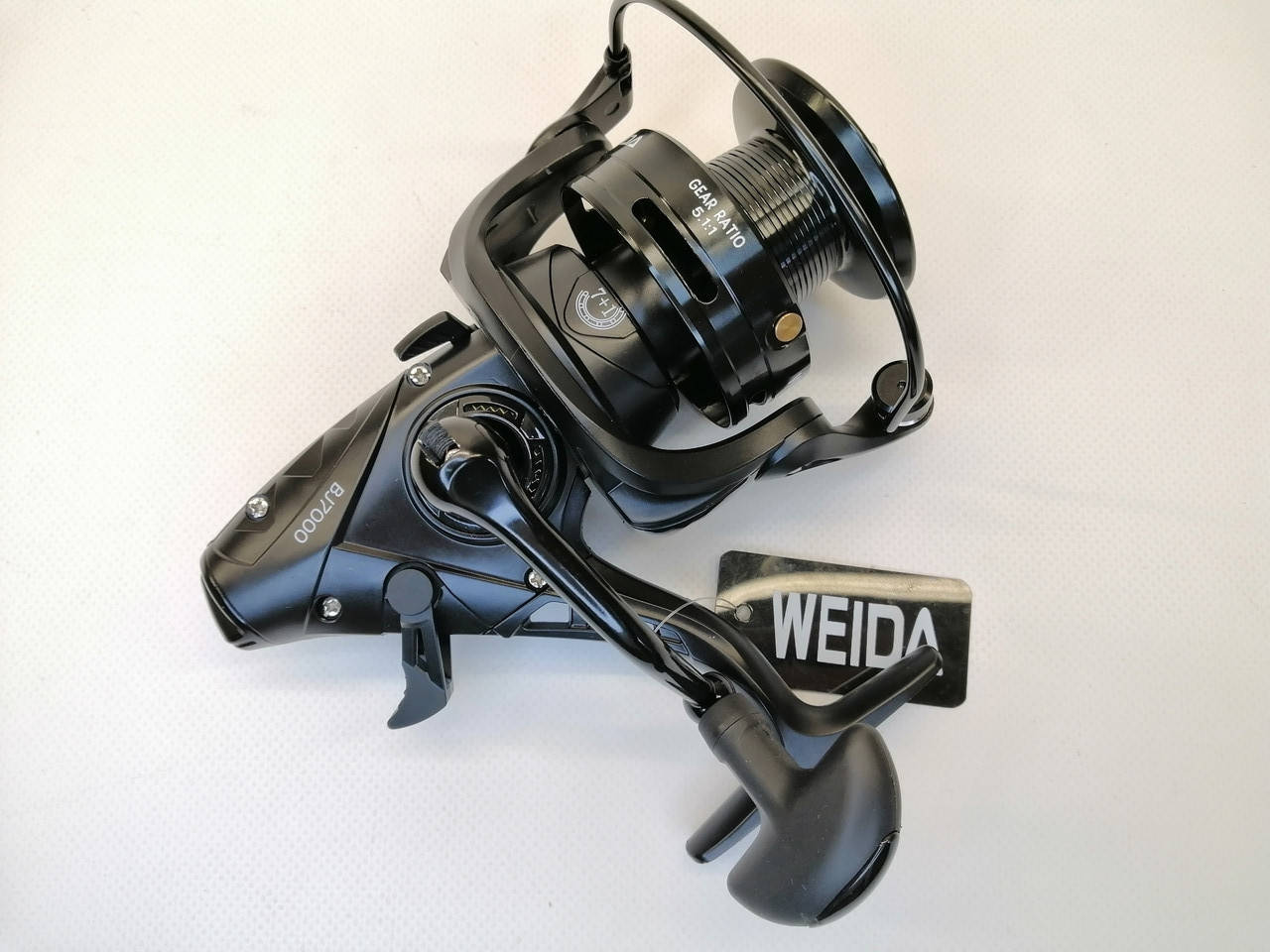 

Катушка Weida BJ7000, 7+1bb карповая с бейтраннером, Черный