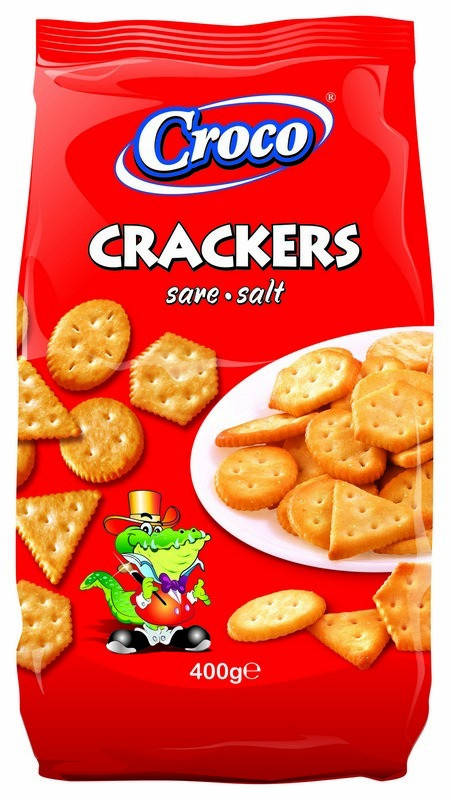 

Крекер CROCO CRACKERS солений 400г