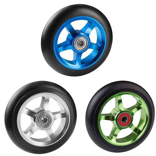 

Колесо запасное для самоката, D=110мм, 5 спиц, алюминий, 3 цвета.