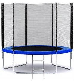 

Батут Just Jump 252 см + сетка + лестница 42 пружины