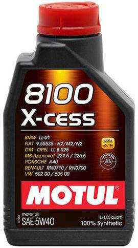 

Моторное масло MOTUL 8100 X-CESS 5W40 1L