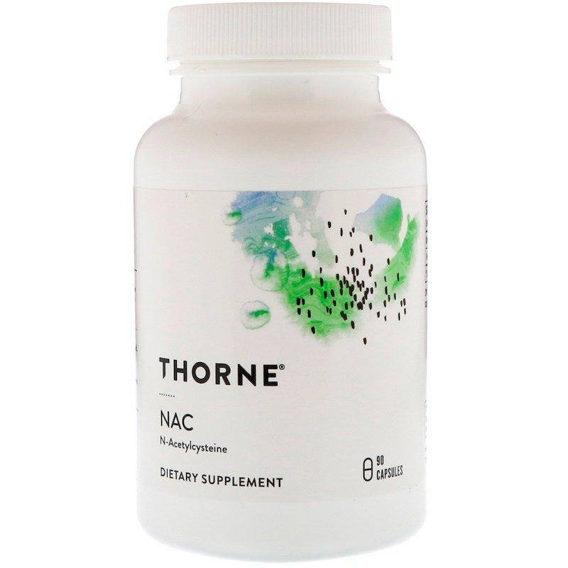 

Ацетилцистеин, NAC, Thorne Research, 90 капсул