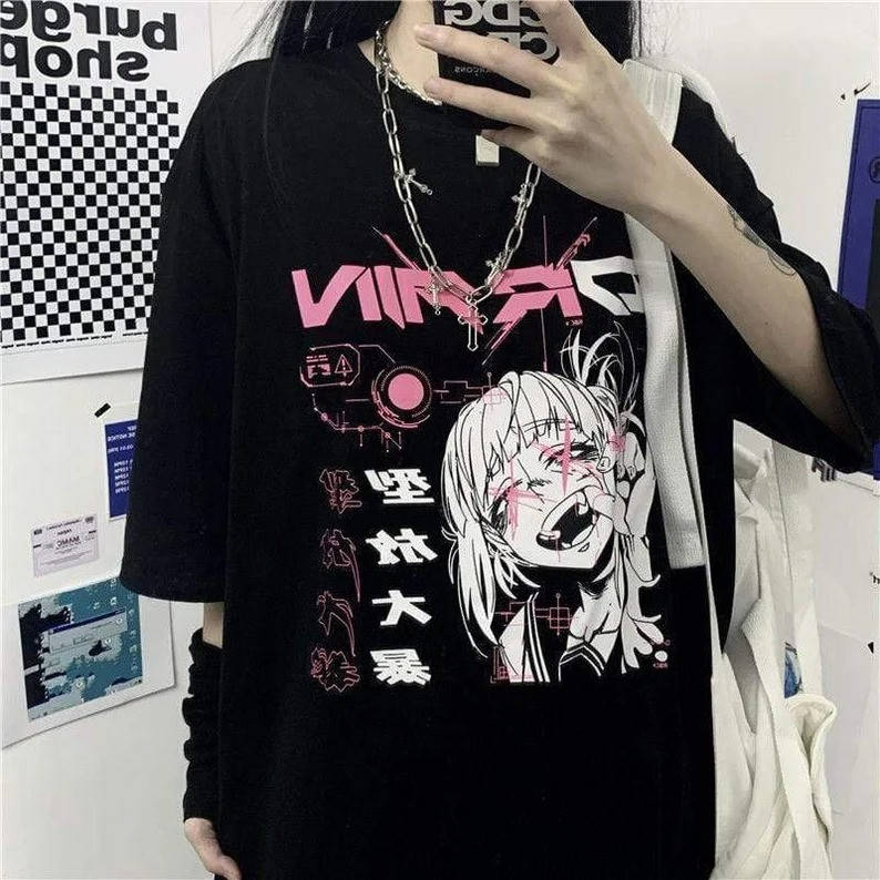 

Футболка Аниме Y2K EGirl, Желтый