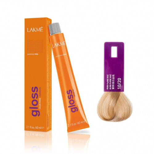 

Тонирующая крем-краска Lakme GLOSS 60 мл 10/20 очень светлый блондин филетовый