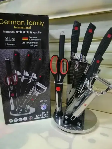 

Набір кухонних ножів German Family набор ножей на подставке