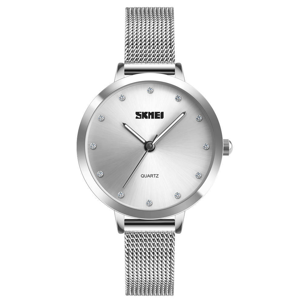 

Оригинальные классические женские часы Skmei (Скмей)1291 Angelus Silver