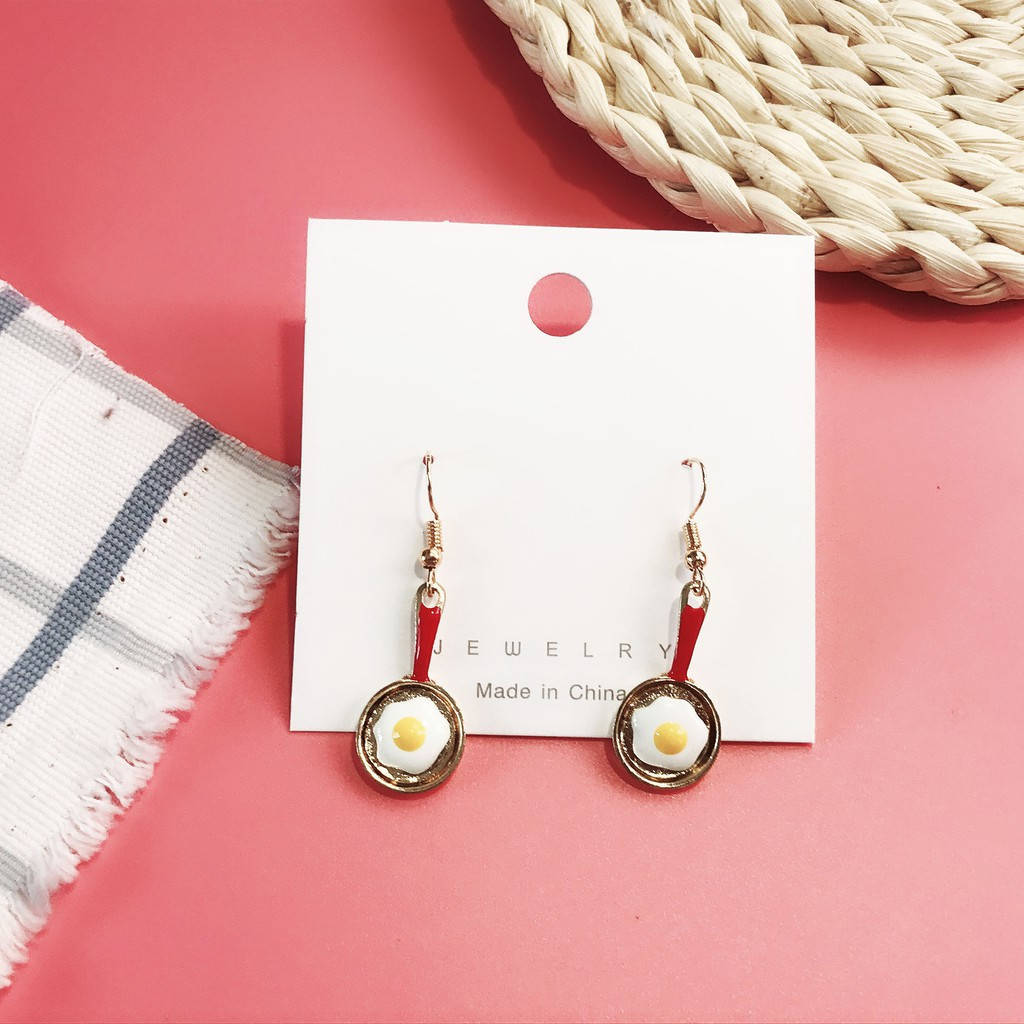 

Украшения для ушей, серьги с жареными яйцами