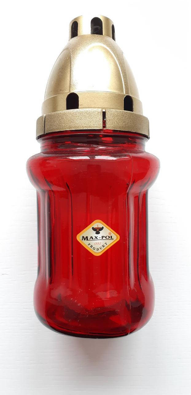 

Лампадка в стекле красная 19 см (675-030), Красный