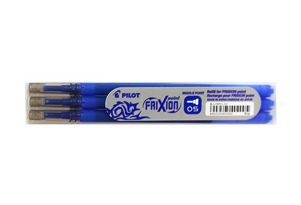 

Стержень PILOT FRIXION гелевий 0,5 мм синій (пиши-стирай), Синий