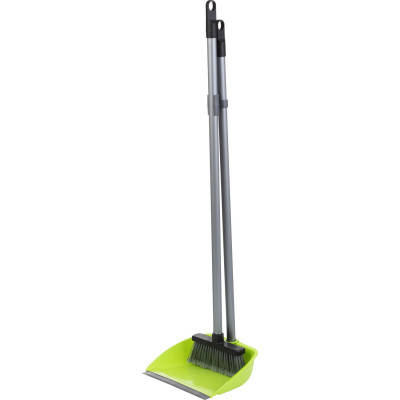 

Комплект для уборки Buroclean совок со щеткой на длинной ручке (4823078924155), Серый