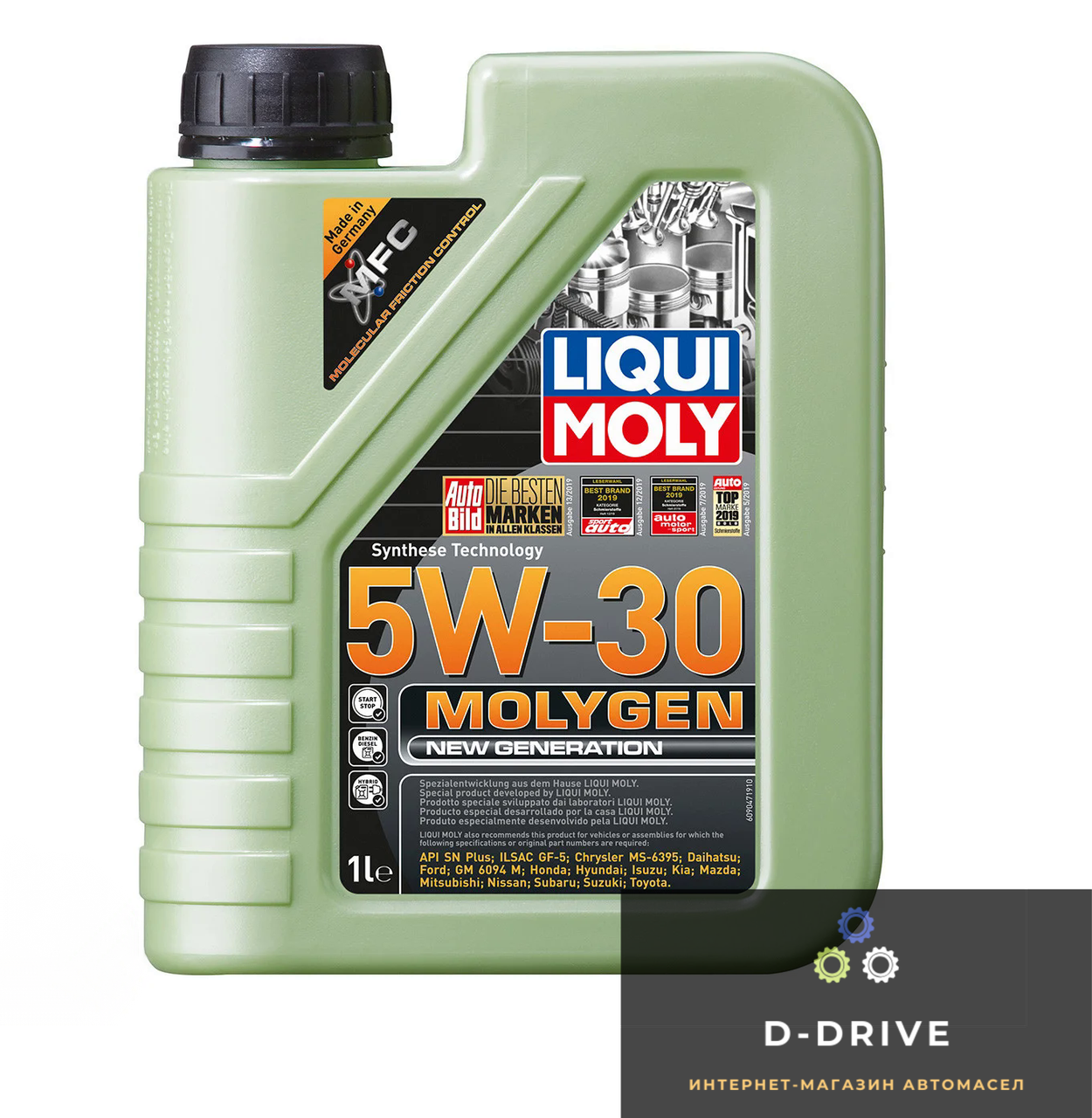 

Liqui Moly Синтетическое моторное масло - Molygen New Generation 5W-30 1л. (9041)