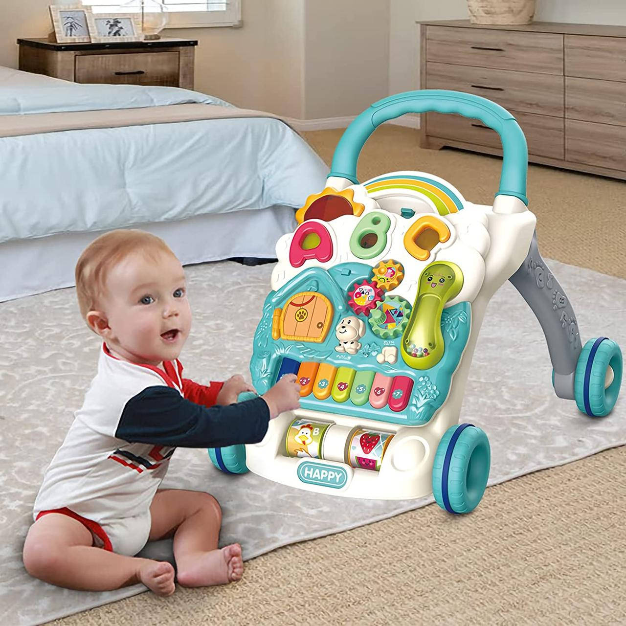 

Детский игровой центр Baby Walker каталка-ходунки от 6 месяцев, Разные цвета