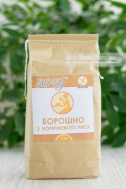 

Мука из коричневого риса БЕЗ ГЛЮТЕНА 1 кг, MsTally