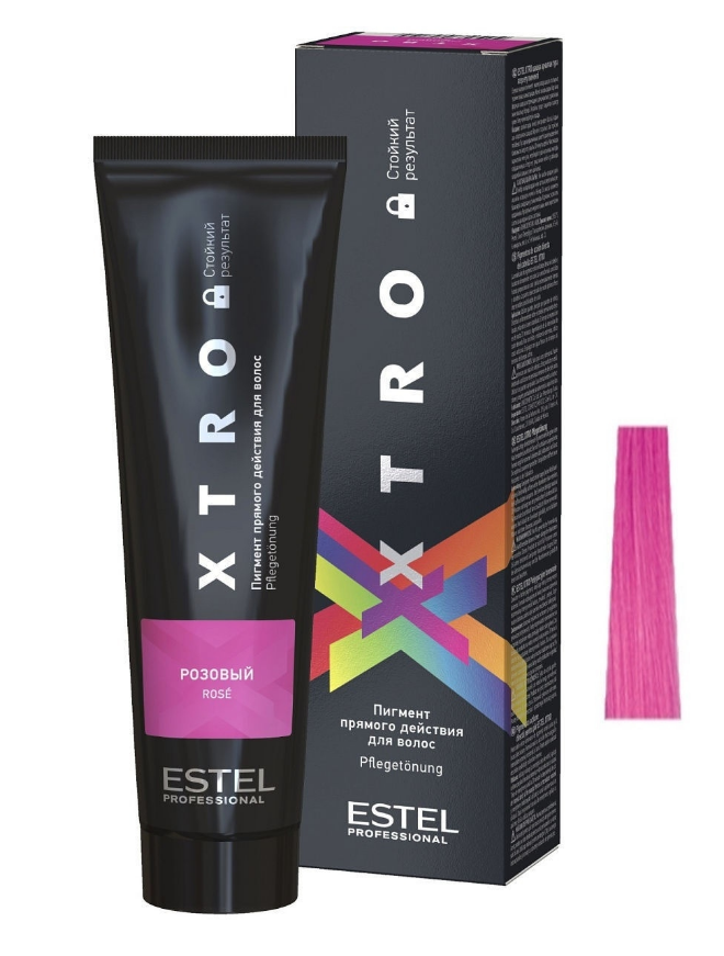 

Краска для волос XTRO Estel пигмент прямого действия розовый, 100 мл