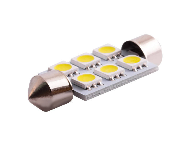 

Светодиодная автолампа C5W SV8.5 12В 39мм SMD5050-6led белый