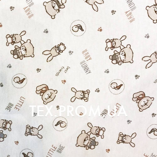 

Интерлок принт детский трикотаж Банни