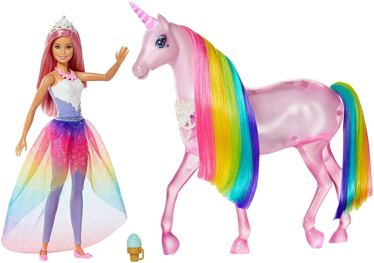 

Кукла Барби Дримтопия и Единорог Barbie Dreamtopia Magical Lights Unicorn and Princess