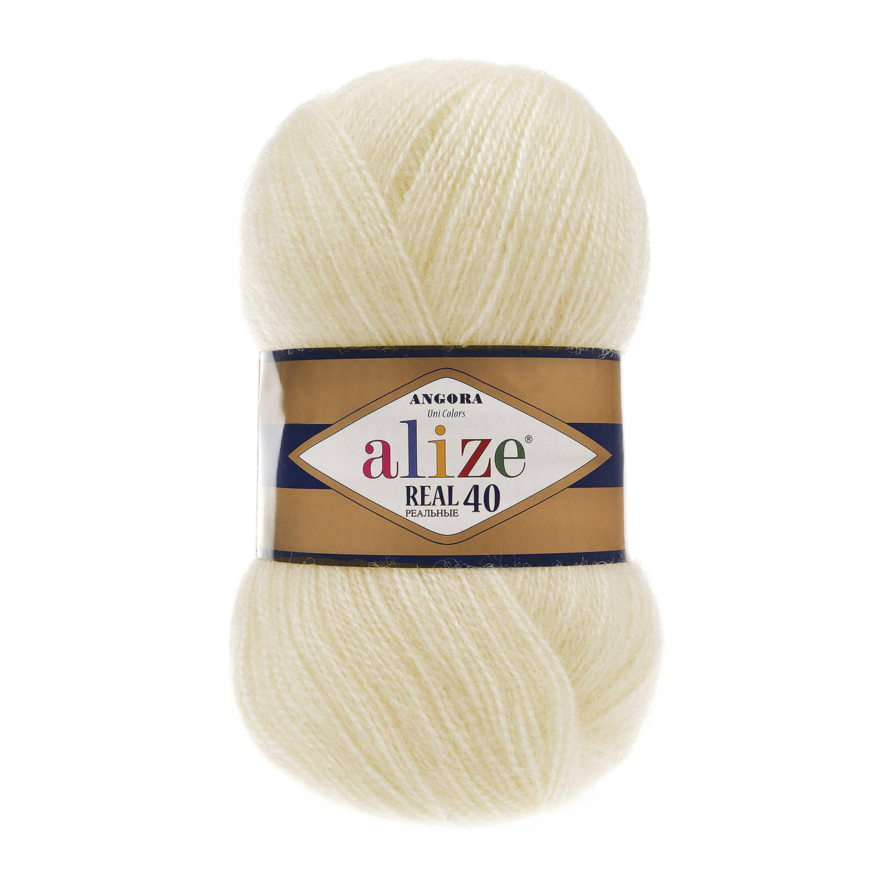 

Alize ANGORA REAL 40 кремовый №01