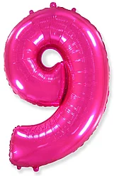 

Фольгированная цифра Flexmetal 40" (100 см) 9 фуксия