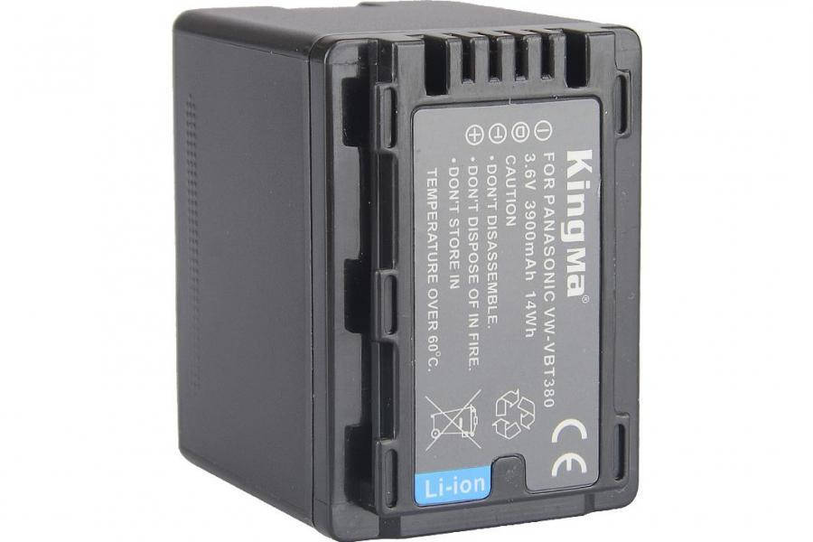 

Аккумулятор Kingma Panasonic VW-VBT380 (3900 mAh) Premium Quality
