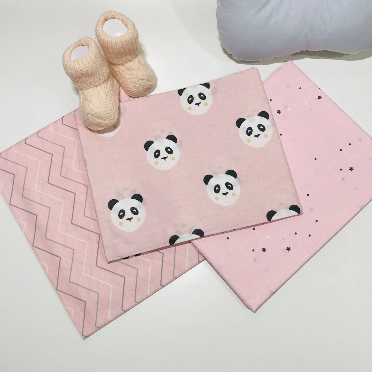 

Комплект хлопковых пелёнок № 9, Разные цвета