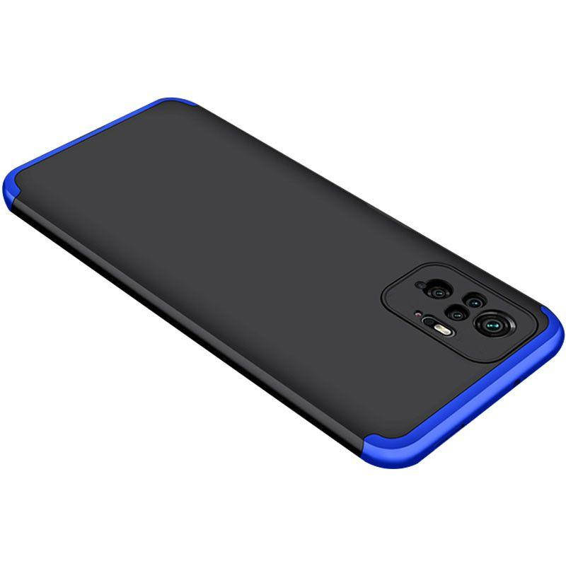 

Чехол LikGus GKK 360 градусов (opp) для Xiaomi Redmi Note 10 Pro, Note 10 Pro Max Черный / Синий