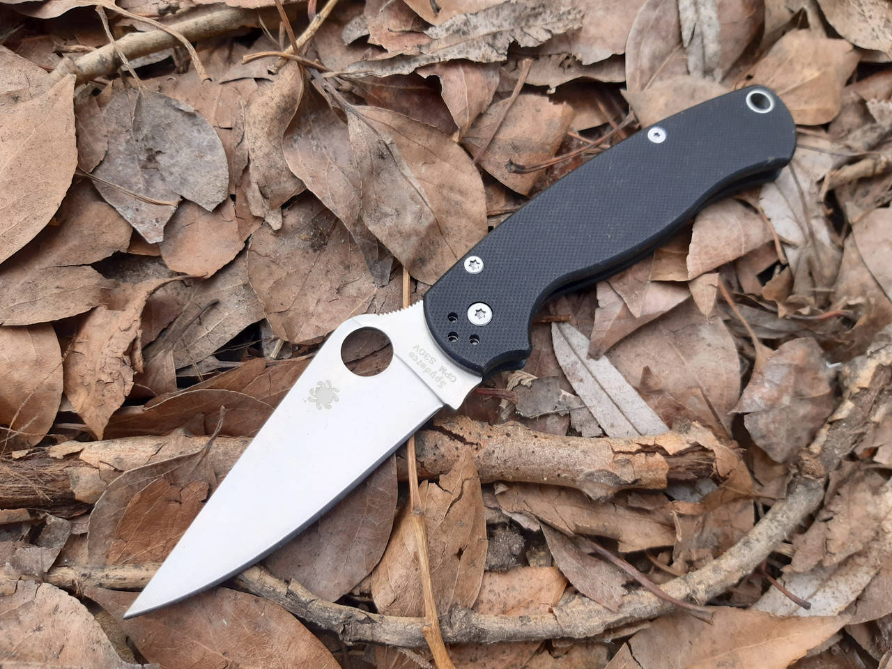 

Нож складной Spyderco USA Military BLack C, Черный