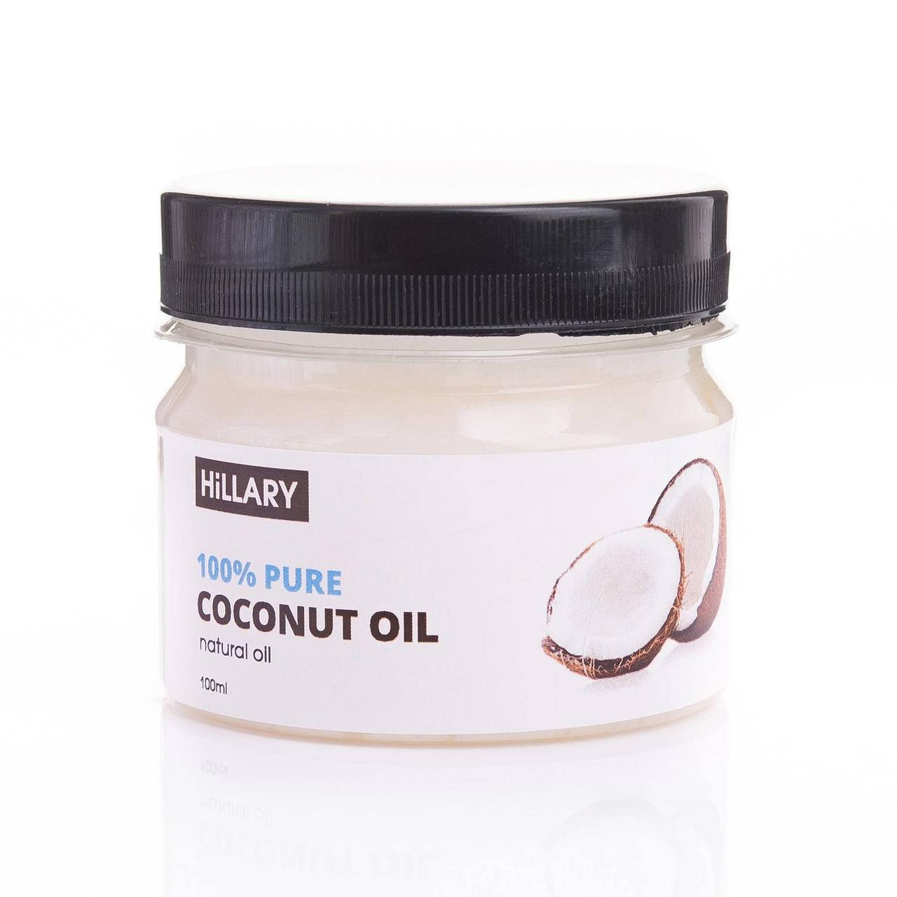 

Рафинированное кокосовое масло Hillary 100% Pure Coconut Oil, 100 мл