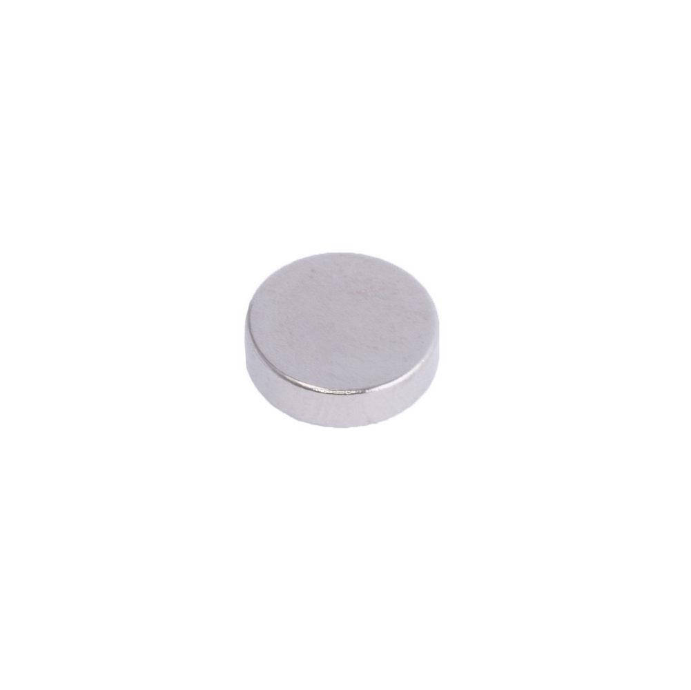 

Магнит NdFeB, диск/цилиндр D7 x 2 mm (N50), Ni+Cu+Ni (никель) HHII