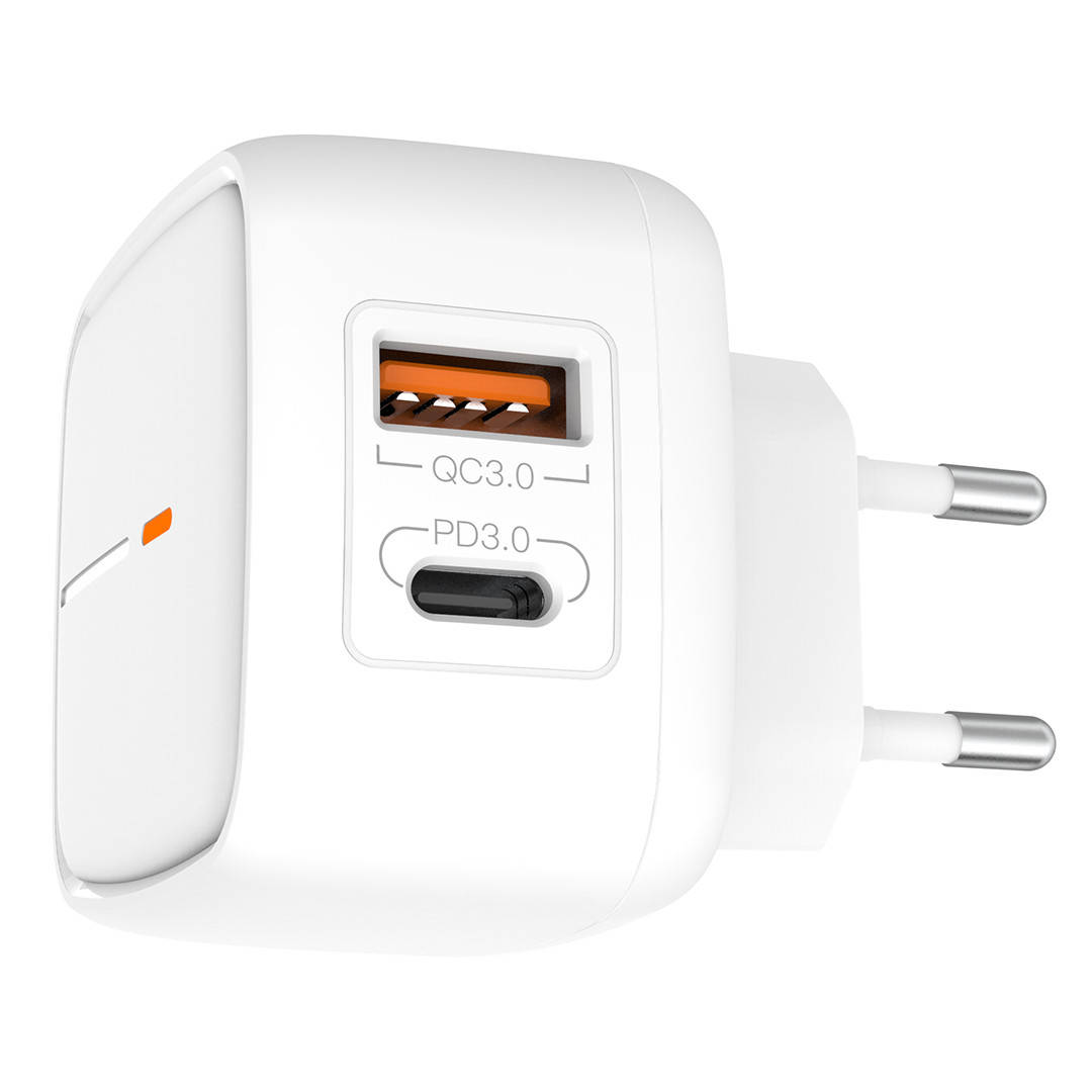 

Сетевое зарядное устройство XO L60 | QC3.0 + PD3.0,18W max, 3.0A | белый