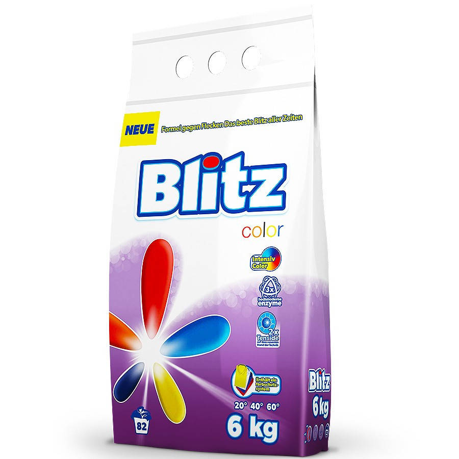 

Стиральный порошок Blitz Color для цветных тканей 6 кг